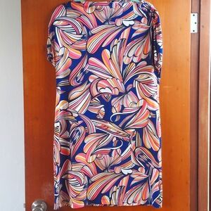 Trina Turk Retro Print Stretch Dress XL